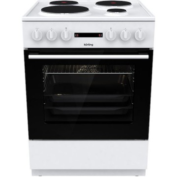Korting KE6A40WM Κουζίνα 71lt με Εμαγιέ Εστίες Π60εκ. Λευκή 034065001 Korting KE6A40WM Κουζίνα 71lt με Εμαγιέ Εστίες Π60εκ. Λευκή 034065001